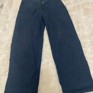 Women's Navy Cropped Pants